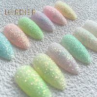 2022 d'été Scintillant Bonbons Chandail Effet Nail Sucre Poudre Poussière Glitter pour Manucure Polonais DIY Nail Art Décorations