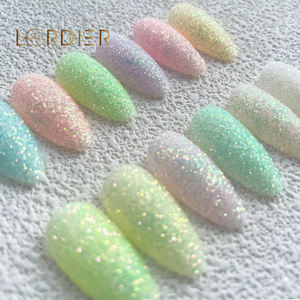 2022 d'été Scintillant Bonbons Chandail <span class=keywords><strong>Effet</strong></span> Nail <span class=keywords><strong>Sucre</strong></span> Poudre Poussière Glitter pour <span class=keywords><strong>Manucure</strong></span> Polonais DIY Nail Art Décorations - Product Image 1