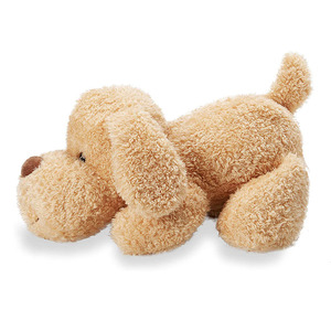 6108 Fluffy nhồi dài tóc sang trọng ánh sáng màu nâu con chó đồ chơi với lớn mềm Tai tuyệt vời cho trẻ em món quà tùy chỉnh sang trọng con chó màu nâu - Product Image 2