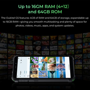 OUKITEL G5 4G รองรับซิมคู่ 4GB+64GB หน้าจอ 6 นิ้ว HD+ มาตรฐาน IP68 IP69K แบตเตอรี่ 6300mAh กล้อง 13MP ระบบปฏิบัติการ Android 14 โทรศัพท์กันน้ำ ทนทาน ปลดล็อคแล้ว - Product Image 5