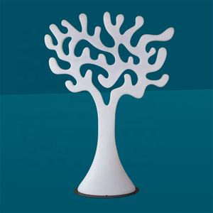 Sculpture d'arbre abstraite en résine de <span class=keywords><strong>Pachira</strong></span> Macrocarpa blanche, décoration d'intérieur, séparateur de pièce - Product Image 2