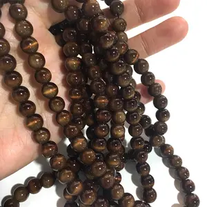 glass synthetic tiger eye stone beads for jewelry making