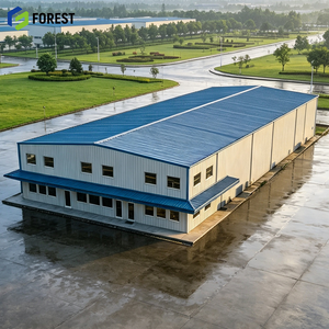 Entrepôt commercial préfabriqué à grande capacité avec structure en acier résistante aux intempéries - Product Image 1