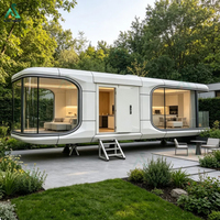 Nouvelle Arrivée Maison Conteneur Moderne Préfabriquée Mini Maison Mobile Cabine Tendance Mini Hôtel Pod Capsule Spatiale