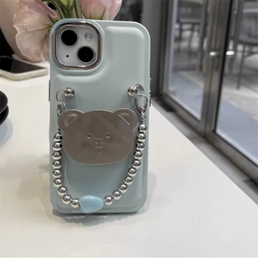 Chaîne de téléphone portable <span class=keywords><strong>Bijoux</strong></span> de mode perlés rayés <span class=keywords><strong>Iphone</strong></span> 11 12 13 14 15 bandoulière femmes bracelet de téléphone perlé avec étui sangle breloques - Product Image 6