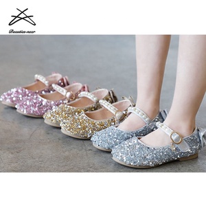 Giảm Giá Hấp Dẫn Giày Thời Trang Trẻ Em Giày Trẻ Em Đính Kim Sa Lấp Lánh Giày Xăng Đan Bé Gái Dễ Thương Giày Đế Bằng - Product Image 4