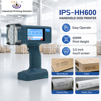 Máquina de Marcado de Caracteres Grandes IPS-HH600 para Tuberías de Concreto, Bolsas de Cemento, Cajas de Madera, Impresión de Números de Lote y Codificación
