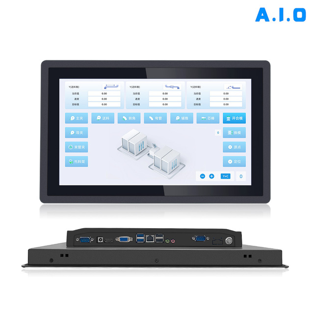 Industrial Fanless Panel PC Touch Screen Monitor 15.6/21.5 Inch Windows/Linux Embedded Computer IP65 Rated 32GB RAM Factory
