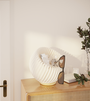 Table d'appoint pliante en papier kraft, design moderne, support de bureau pliable en papier nid d'abeille, organisateur hémisphérique