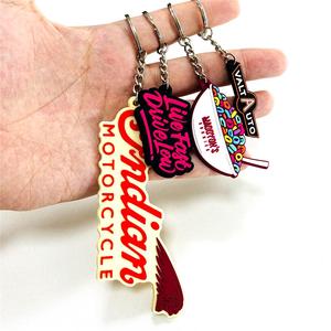 Tùy chỉnh 2D mềm PVC Keychain móc chìa khóa logo mềm cao su Keychains Silicone Keyring cao su cá nhân 3D tùy chỉnh móc chìa khóa - Product Image 5