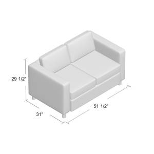 أريكة جلدية حديثة حديثة lovesectionals يأكل الأثاث - Product Image 4