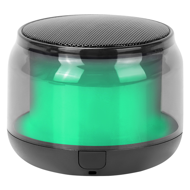 OEM Small Mini BT Speaker with RGB LED Lights, 3W Loud Sound, 500mAh Battery, Portable Wireless Music Player for Gifts