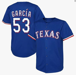 Nouveau Maillot de Baseball Homme 2026 de Qualité Supérieure, Style Texas, Brodé, Taille 5 # Seager <span class=keywords><strong>53</strong></span> # Garcia 48 # deGrom 2 # Maillot de joueur Semien Home Limited - Product Image 5