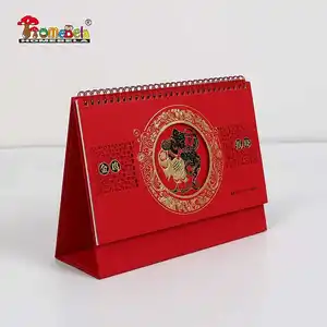 Large Creative Paper Folding Daily Table Desk Calendar With Custom Printing