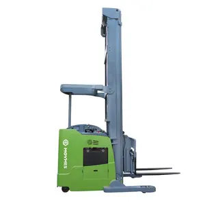 Truck China Hot Sales Warehouse Double Deep Reach Stacker 1/ 1.5/ 2ton Standing Electric Reach Truck With 10.5 Meter Lift Height