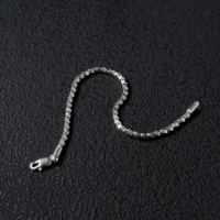 Bracelet unisexe en argent sterling 925 plaqué rhodium, chaîne torsadée serpent 3 mm, vente en gros d'usine - Idéal pour cadeau et occasions festives