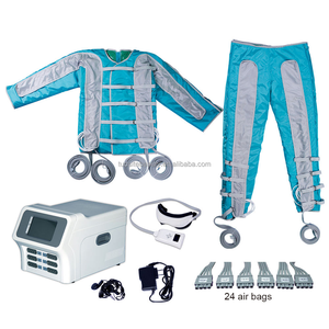 Appareil de pressothérapie à taille haute avec 24 coussins d'air et système de thérapie par ondes infrarouges pour massage corporel et drainage lymphatique - Product Image 2