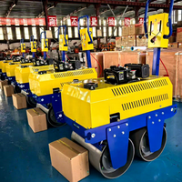Compacteur routier vibrant à double tambour 0,3-20 tonnes, moteur haute puissance, transmission hydraulique, 70 Hz, roulement de moteur pour asphalte