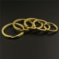 Vente en gros d'accessoires pour sacs en laiton massif de haute qualité, écologiques et durables, porte-clés plats de 10 à 38 mm, couleurs personnalisées, marque ShenWan
