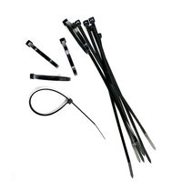 Attaches-câbles autobloquants en nylon noir pour câbles, attaches rapides à boucle, diverses tailles
