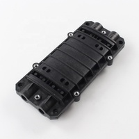 Boîtier de raccordement horizontal pour fibre optique de petite taille, 24 cœurs, 2 entrées 2 sorties, étanche IP65, pour câble FTTH extérieur