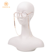 Chaîne à lunettes double couche en métal motif flèche, longueur personnalisable, cordon anti-chute pour lunettes de soleil, accessoires de mode pour femmes