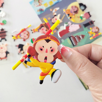 Autocollants en mousse souple décoratifs de dessin animé sur le thème du Voyage vers l'Ouest, vente en gros personnalisée