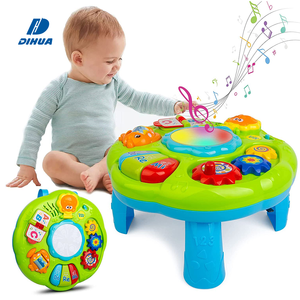 Mesa de Actividades Multifuncional para Niños, Mesa de Aprendizaje Musical <span class=keywords><strong>con</strong></span> Mini Piano y Tambor, Centro de Actividades, Juguete - Product Image 1