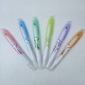 Ensemble de 6 stylos surligneurs effaçables à pointe <span class=keywords><strong>feutre</strong></span> <span class=keywords><strong>pastel</strong></span> pour papier et tissu, marqueur magique - Product Image 3