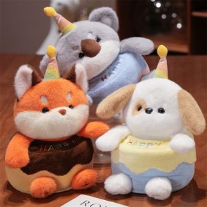 Nueva llegada juguetes de animales de peluche cantando pastel de cumpleaños muñeca regalo sorpresa voicing zorro cachorro Koala muñeca de cumpleaños - Product Image 6