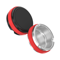 Magnetischer, umweltfreundlicher, moderner Outdoor-Aschenbecher aus eloxiertem Aluminium mit rutschfester Matte für Autos – individuell anpassbar