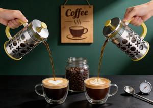 <span class=keywords><strong>Cafetière</strong></span> à piston en acier inoxydable avec verre durable et design OEM <span class=keywords><strong>haut</strong></span> <span class=keywords><strong>de</strong></span> <span class=keywords><strong>gamme</strong></span> personnalisable - Product Image 4