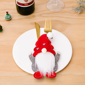 Decoraciones Navideñas para Mesa, Cubiertos Navideños para Cuchillos y Tenedores, Porta Cubiertos para Cena de Navidad - Product Image 6