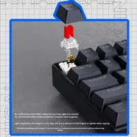 Clavier mécanique filaire 61 touches transfrontalier, nouveau, axe rouge, type-C USB, rétroéclairé, clavier de jeu pour ordinateur de bureau, utilisation au bureau