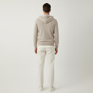 Sweat à capuche zippé léger pour <span class=keywords><strong>homme</strong></span>, coupe sport, en <span class=keywords><strong>laine</strong></span> mérinos 100% tricotée de qualité supérieure, <span class=keywords><strong>cardigan</strong></span> OEM - Product Image 3