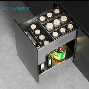 Accessoires de meuble multifonctionnels au design moderne, nouveau panier de rangement, tiroir à épices bleu - Product Image 5