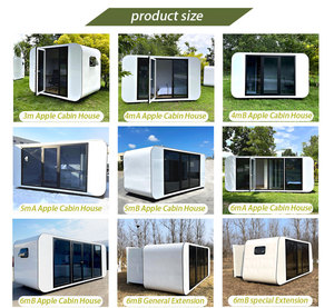 <span class=keywords><strong>Venta</strong></span> caliente 2025 Steel Apple Cabin Solución de casa móvil de lujo para Hotel Villa y apartamento Capsule House - Product Image 5