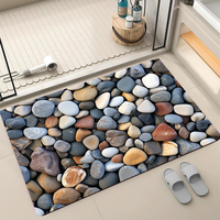 Tapis de cuisine moderne antidérapant en terre de diatomées, tapis de porte, lavage sans eau, résistant à l'usure, salles de bain