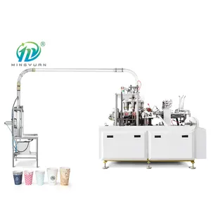 Foreign hot selling automatic ultrasonic paper cup machine/forming paper cup coffee tea paper cup making machine price is cheap