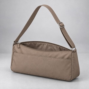 <b>Shoulder</b> <b>Bag</b> East West <b>Nylon</b> Women Zip Top Slim Underarm <b>Bag</b> 32x12cm Lightweight Custom Logo - Product Image 3