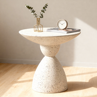 Table basse ronde en marbre, style mid-century moderne, luxe léger, pour hôtel et salon, meubles pour la maison