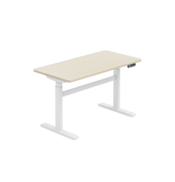 Bureau d'ordinateur ergonomique extensible OMNI moderne avec panneau de commande avancé pour une utilisation flexible au bureau