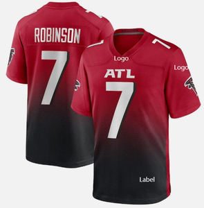 All'ingrosso di alta qualità falchi #7 maglie da Football americano traspirante Rugby uniforme ricamata maglia cucita - Product Image 2