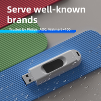 Logo Kustom 512MB 1GB 2GB 4GB USB Memory Stick USB 2.0 untuk Agen Pemasaran Hadiah Promosi Logo Thumb Storage Disk