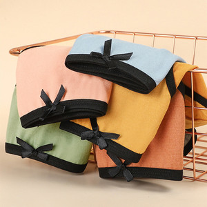 Заводская цена, недорогое однотонное нижнее белье карамельных цветов со средней посадкой, трусики, оптовая продажа, женские трусики для девочек, студентов, подростков - Product Image 4