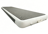 Plataforma Flotante Inflable de Alta Resistencia con Superficie Antideslizante de EVA, Puente Inflable para Embarcaciones, Plataforma Acuática para Embarque de Yates