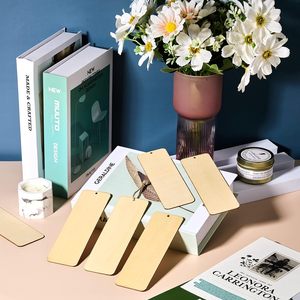 Chine vente 50 pièces signet <span class=keywords><strong>en</strong></span> <span class=keywords><strong>bois</strong></span> inachevé avec 50 pièces glands colorés signets vierges ornement arc - Product Image 2