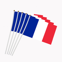 Drapeaux Gahumi personnalisables en polyester écologique pour événements – Drapeaux rectangulaires découpés et imprimés pour agitations manuelles aux États-Unis, à suspendre ou pour événements itinérants