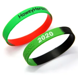 No Minimum Hot Sell Moda Custom 1 Polegada Silicone Wristband Com Promocional