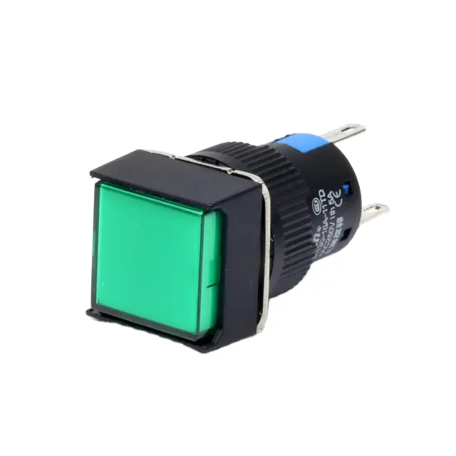 LA130-16AJ-D/16AJ-/16AJ-T Current 16mm Illuminated Push Button Switch Rectangular indicator light,button,self-lockingIP54